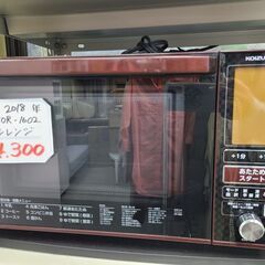 コイズミ　オーブンレンジ　2018年　KOR-1602　レッド　...