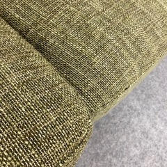 中古品】三人掛けソファー 布張り グリーン 3102