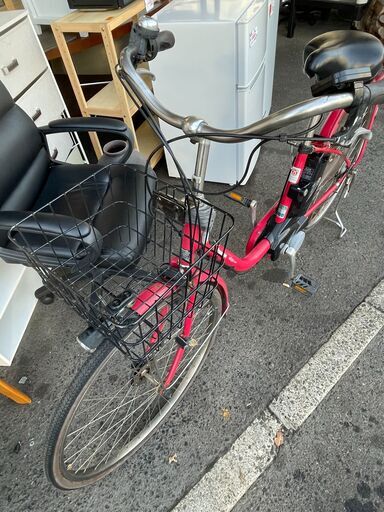 リサイクルショップどりーむ荒田店　No648 エコNo15883X 電動アシスト自転車　２６インチ　パナソニック　VIVISTILE　アシスト機能OK♪　充電OK♪　ギア切り替えワイヤー交換必要(´;ω;｀) リサイクルショップどりーむ荒田店 No648 エコNo15883X 電動アシスト