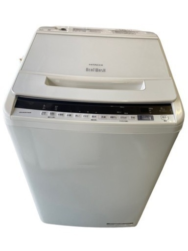 【1】お値打ち♪HITACHI 洗濯機 8.0kg 2019年製  0327-21