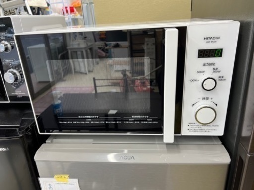 HJ420★値下げ★【中古】HITACHI 電子レンジ HMR-BK220-Z5 2021年製 50Hz専用