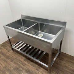 業務用 ステンレス 2槽シンク流し台 店舗 飲食店 厨房