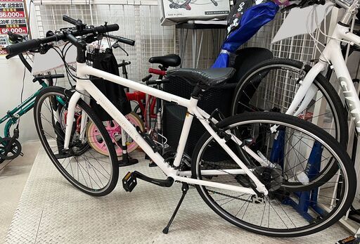 【美品】BRIDGESTONE ブリヂストン 自転車 ロードバイク 28インチ 変速あり CYLVA GREEN LABEL GL WH【ユーズドユーズ名古屋天白店】J2470