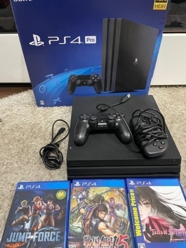 PS4pro 1TB ソフト3本セット