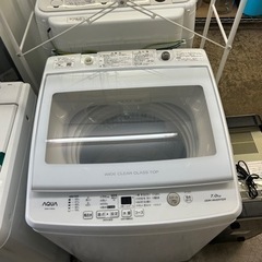 万代店【アクア】全自動洗濯機 7.0㎏ AQW-V7M 2022...