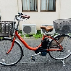 中古電動自転車 パナソニック ビビ・LU（ラセットオレンジ）