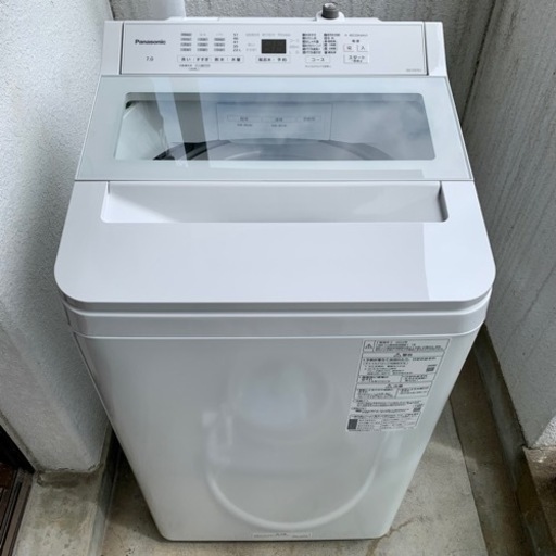☆美品 高年式 22年製 7キロ Panasonic洗濯機NA-FA7H1-