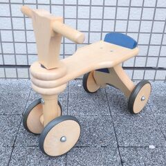 BoneLund ボーネルンド 木製 三輪車 四輪 バイク 木の...