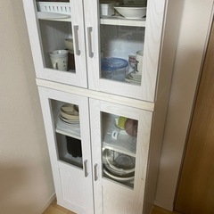 食器棚スリム(クローネ4560S/9060S WH)