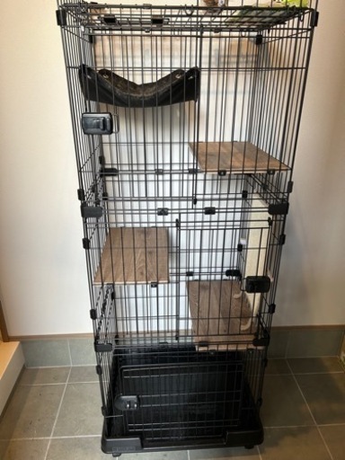 キャットタワーゲージ3段、捕獲器セット