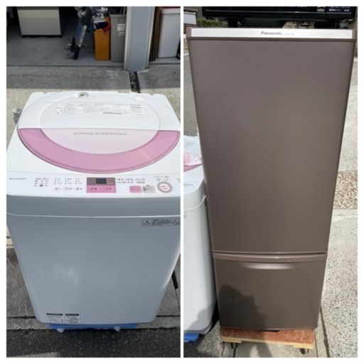 愛知近郊配送無料　格安　一人暮らし　単身向け　新生活　冷蔵庫・洗濯機　2点セット