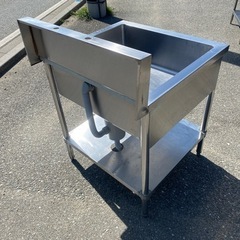 ☆中古品 1槽シンク 750x750x850 厨房 厨房機器☆