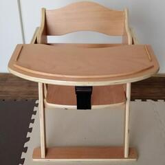【4/4まで】ベビーチェア・キッズチェア 木製テーブル付きロータイプ