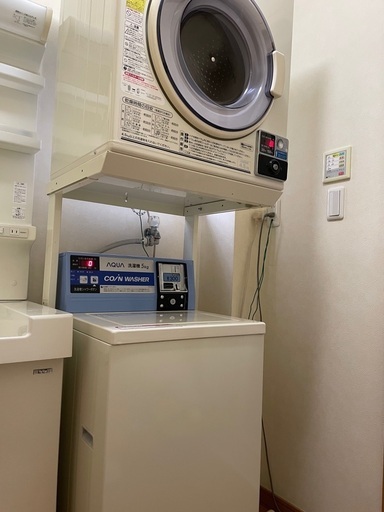 25万美AQUA/アクア コインランドリー 洗濯機MCW-C45 乾燥機MCD-CK45