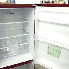 西岡店 2ドア冷蔵庫 184L 2019年製 AQUA AQR-18H ボルドー 100Lクラス