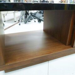 センターテーブル FURIO 90 幅90×奥行45×高さ34.5cm ミドルブラウン 収納スペース付き ローテーブル 苫小牧西店 