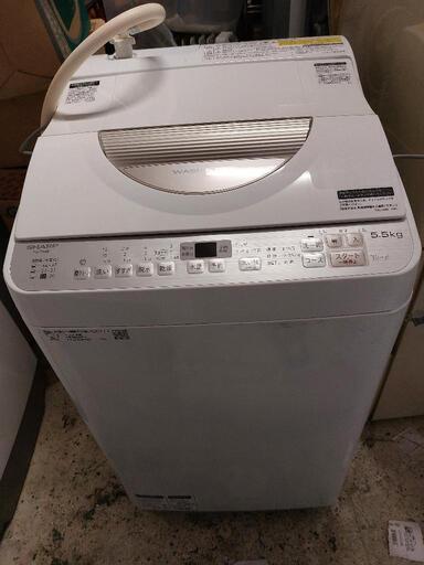 SHARP　電気洗濯乾燥機　ES-TX5B-N　2018年製