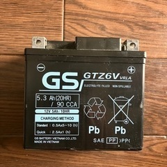 バイク用バッテリー　GTZ6V 