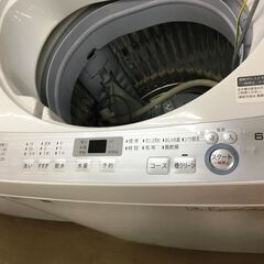 シャープ 洗濯機　ES-GE6B 中古品 6.0kg 2018年 - 福岡市