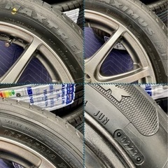 「商談中」㉖155/65R14 新品タイヤ4本と美品中古ホイールとナット付き