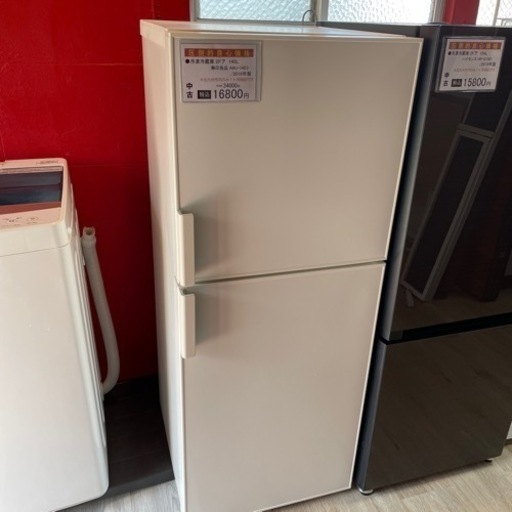 【中古】冷凍冷蔵庫2ドア/140L 無印良品AMJ -14D3/2019年式