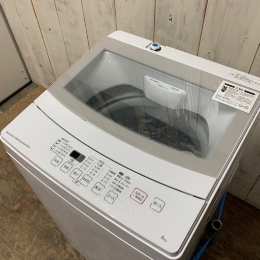 4/6終 NITORI 全自動洗濯機 NTR60 2019年製 6.0kg ホワイト 洗濯機 ニトリ 菊倉TK