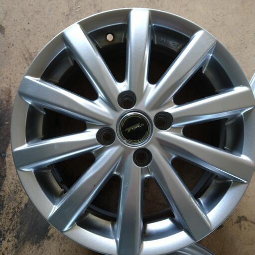 ブリジストンTOPRUN アルミホイール6Jx15 ET45 PCD100 4本セット