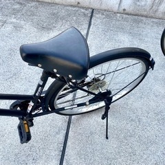 マルイシ 26インチ 6段変速 オートライト 学生 通勤通学 自転車 マットブラック 中古 