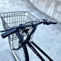 マルイシ 26インチ 6段変速 オートライト 学生 通勤通学 自転車 マットブラック 中古 