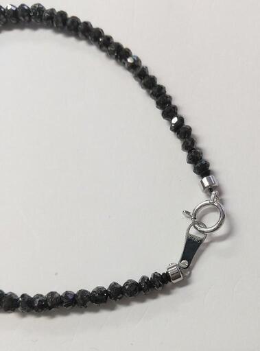 16.5cts 天然ブラックダイヤモンド ブレスレット