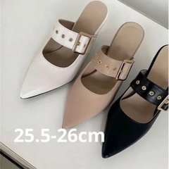 ベルトベージュパンプス♡大きいサイズ 25.5-26cm