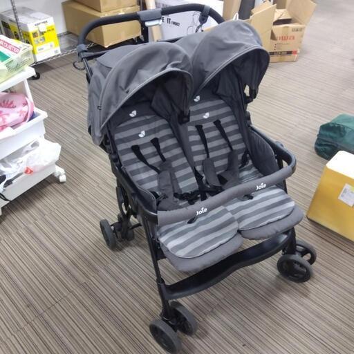 joie 双子用ベビーカー　横並び　レインカバー付　　3107