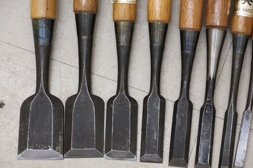 在銘 のみ ノミ まとめて 守光 二治弘 高芝 大工道具 (HD1577wY)