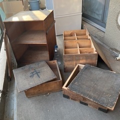 【4/3処分予定】古い木箱　アンティーク　ヴィンテージ