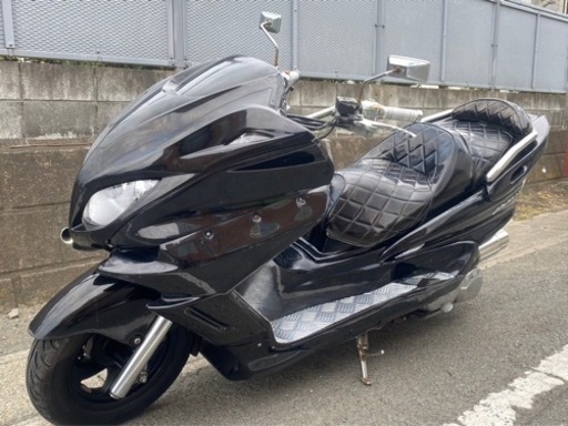 LED、スピーカー付き‼︎ 【YAMAHA マジェスティ】オールブラックカスタム‼︎