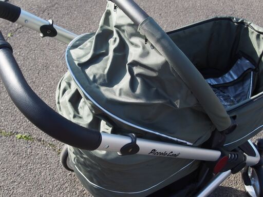 【美品】 Piccolo Cane/ピッコロカーネ ペットカート 耐荷重40kg TANTO DG-169 Moss Green 軽量アルミ製 折りたたみ 美品】 Piccolo Cane/ピッコロカーネ ペットカート 耐荷重40kg TANTO