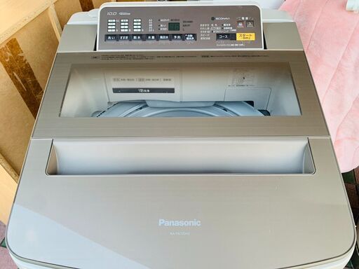 Panasonic パナソニック 全自動洗濯機 10.0㎏ NA-FA100H3 エコナビ 2017年製 動作OK
