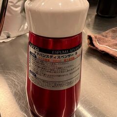 エスプーマ アドバンス（充填機）とディスペンサーMサイズ、Sサイズ各1個