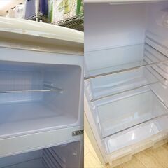 レトロデザイン冷凍冷蔵庫 2021年製 アイリスオーヤマ PRR-122D-W 114L