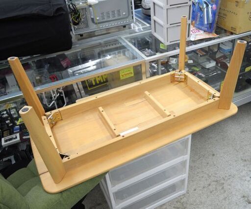 ニトリ Nコレクション センターテーブル ナチュラル 幅100cm 家具 ローテーブル 天然木（ビーチ）☆ 札幌市 北区 屯田