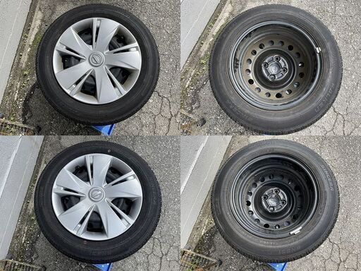 夏 タイヤ FALKEN SINCERA SN831 165/70R14 81S 19年27週 ＋ 日産 純正 