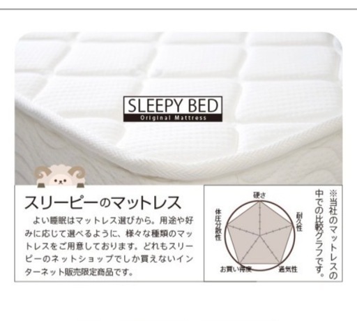 【新品】SLEEPY  BEDのマットレスです！