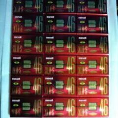 カセットテープ　ｍａｘｅｌｌ　ＸＬⅡ・Ｓ　４６　１８巻　（バラ売り可）