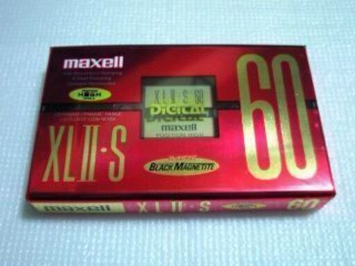 カセットテープ　ｍａｘｅｌｌ　ＸＬⅡ・Ｓ　６０　６巻　（バラ売り可）