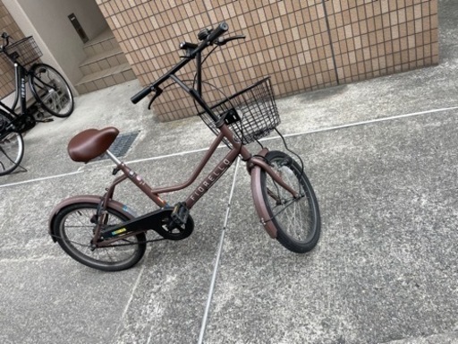 自転車　20インチ　フィオレオ　マットココア