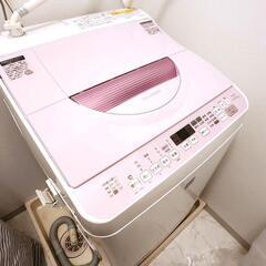 3月29日のみ受付※美品　SHARP 乾燥機能付き洗濯機　ES-...