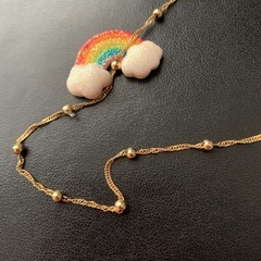 鑑定済  K18YGデザインネックレス