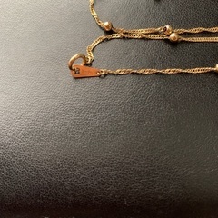 鑑定済  K18YGデザインネックレス