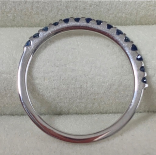 K18WG サファイア指輪