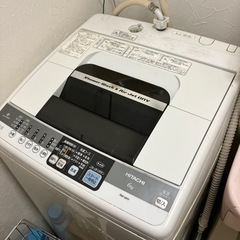HITACHI 日立　白い約束　洗濯機2012年製　引取り日指定